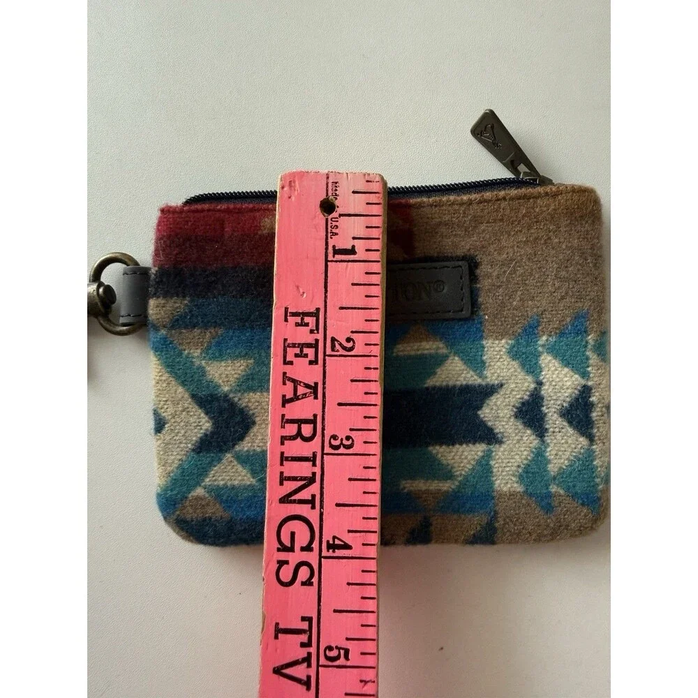 Pendleton Zipper Wallet Pouch Bag Coin Purse Native American Wool Southwestern